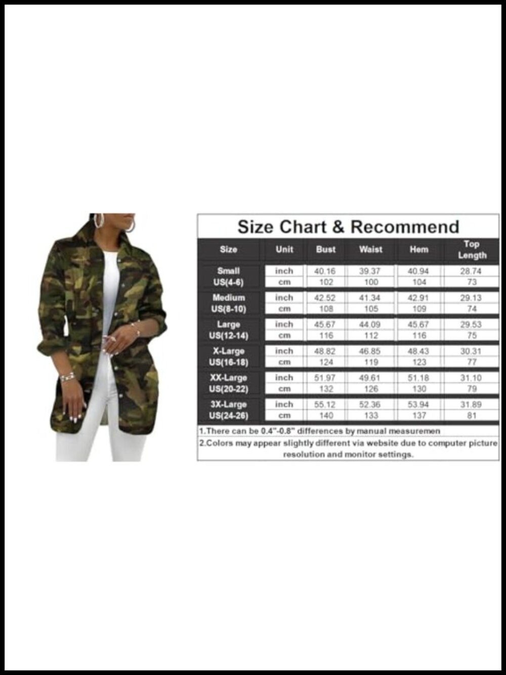 Women's Long Sleeve Classic Trucker Denim Jacket with Pocket - Picture 3 of 6